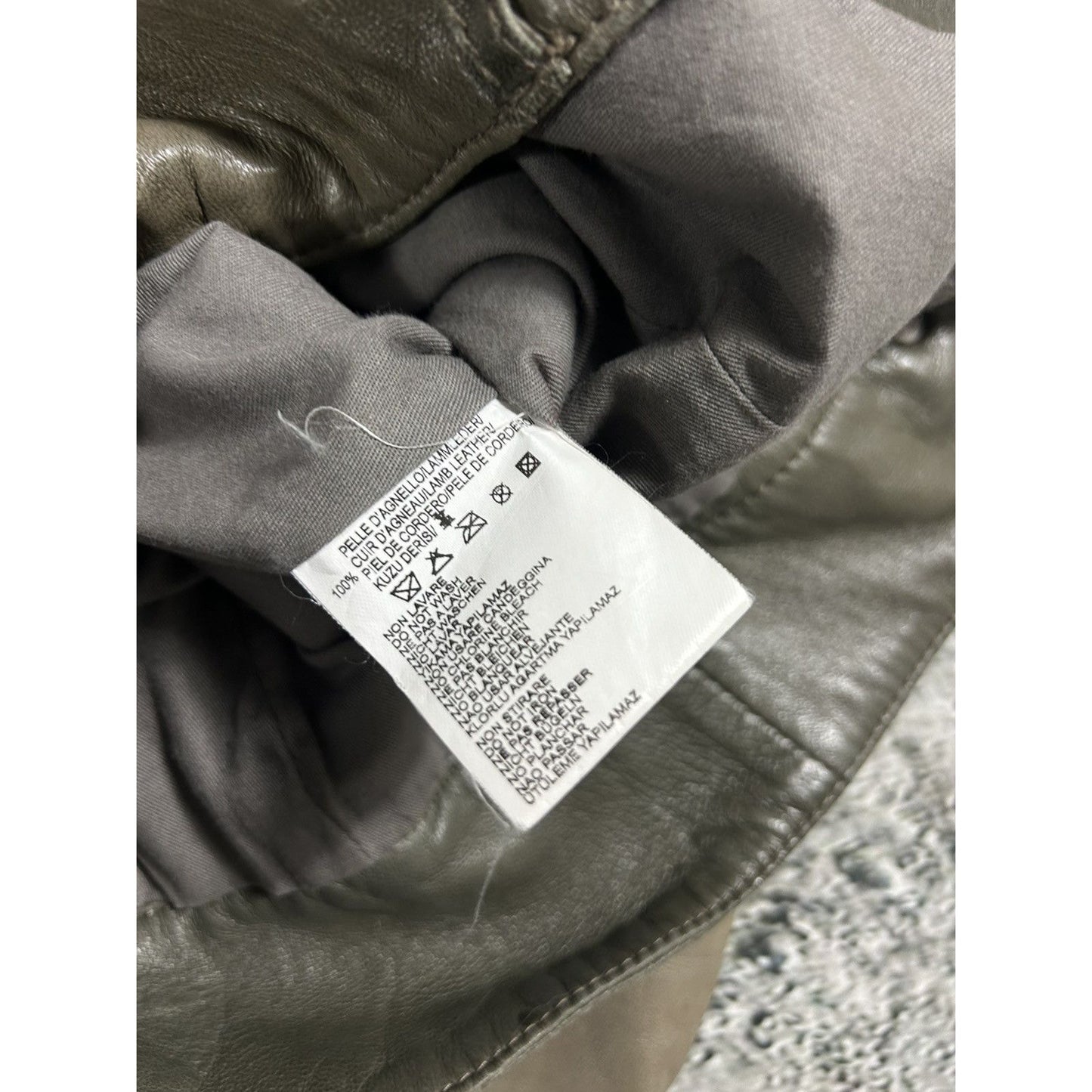 Diesel leather jacket brown vintage avant garde