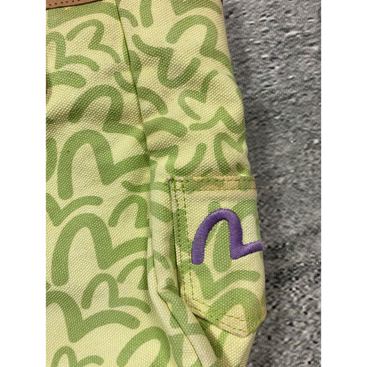 Evisu Donna bag red big logo seagull vintage