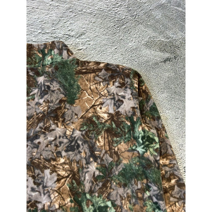 Realtree Camouflage fleece sweatshirt full zip vintage