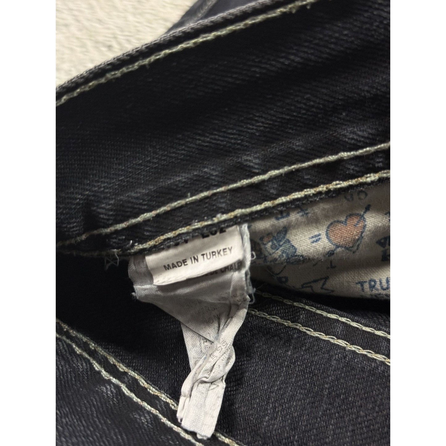 Evisu x Puma vintage black jeans black seagulls straight