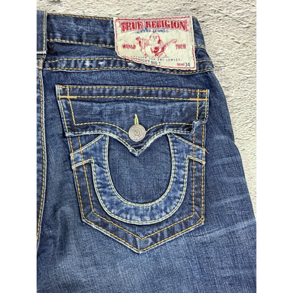 True Religion jeans vintage Ricky denim pants blue big logo