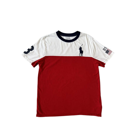 Chief Keef Polo Ralph Lauren USA T-shirt red white big pony