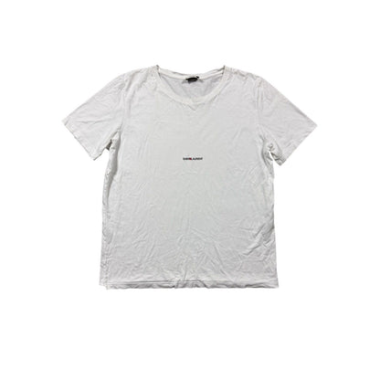 Saint Laurent Paris Hedi Slimane logo T-shirt SLP white