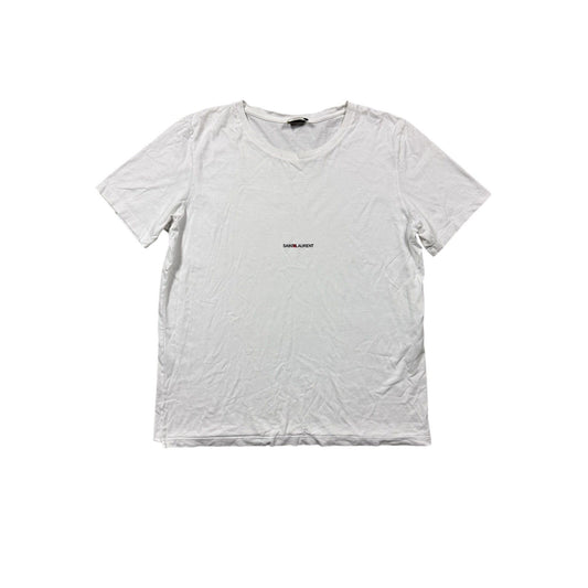 Saint Laurent Paris Hedi Slimane logo T-shirt SLP white