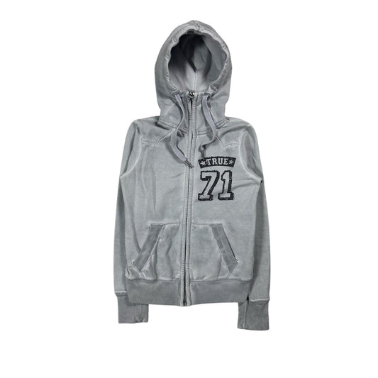 True Religion vintage zip hoodie grey gems 71 Y2K