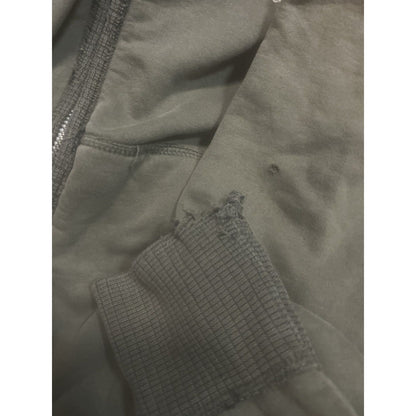 True Religion zip hoodie khaki green brown vintage fade Y2K