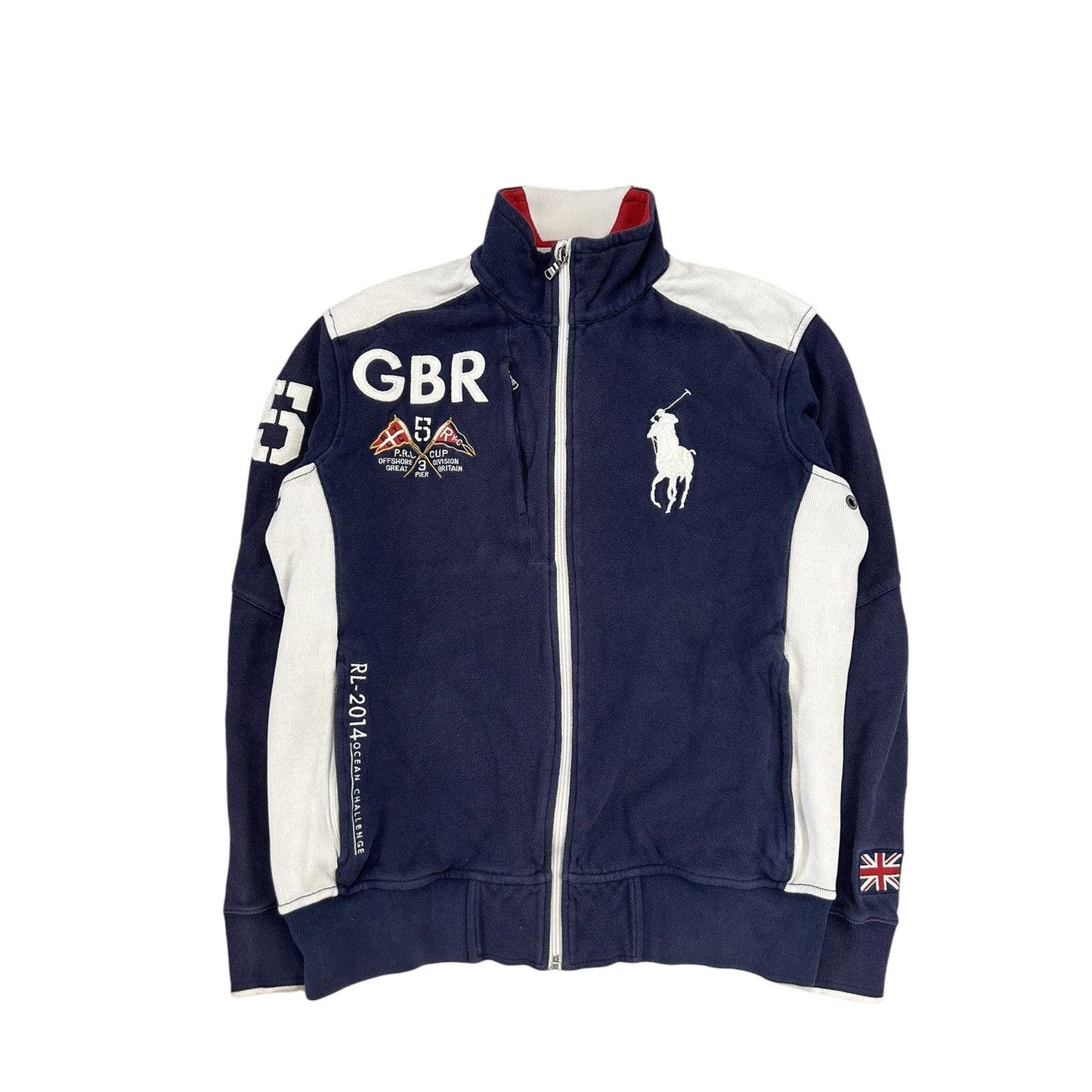 Polo Ralph Lauren Great Britain big pony flag zip sweatshirt