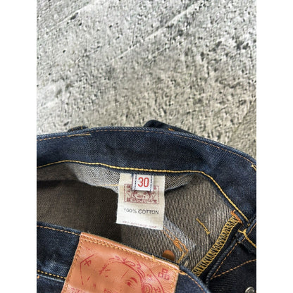 Evisu jeans vintage inside out selvedge red embroidery
