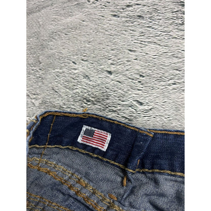 True Religion blue jeans gold stitching Ricky super QT