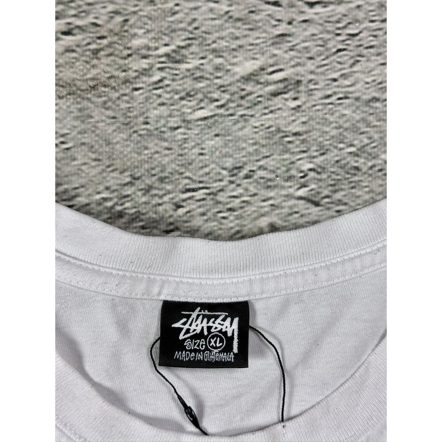Stussy Built Tough teddy Bear t-shirt white red vintage