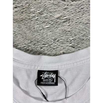 Stussy Built Tough teddy Bear t-shirt white red vintage