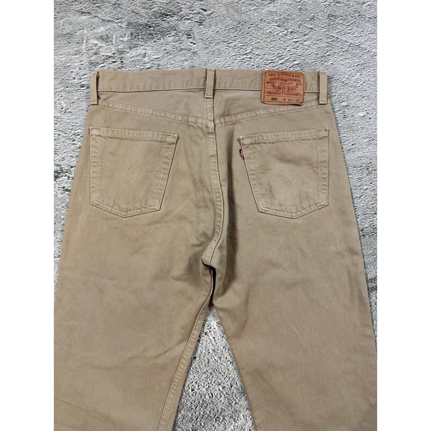 Levi’s 501 made in usa jeans biege vintage denim