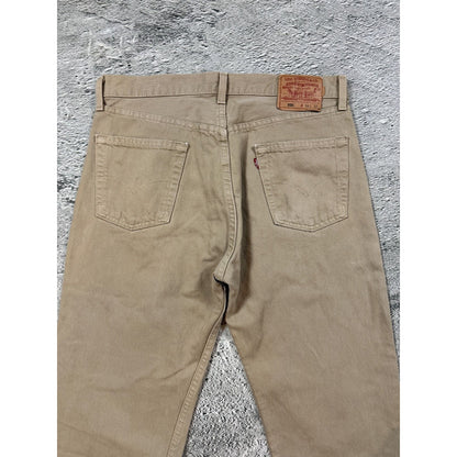 Levi’s 501 made in usa jeans biege vintage denim