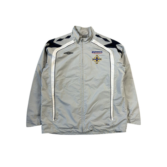 Umbro Northern Ireland vintage track jacket grey Nationwide