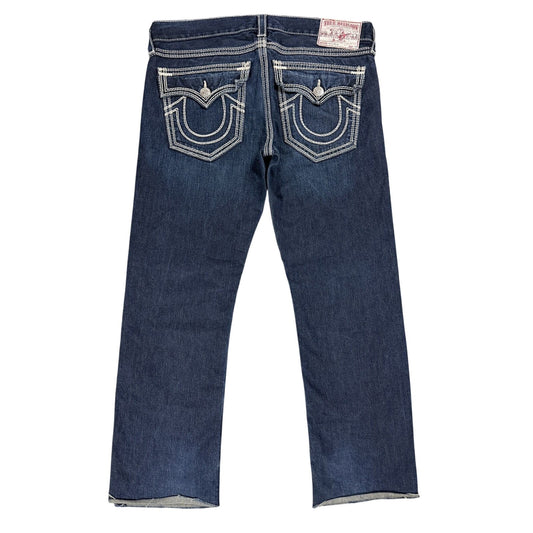 True Religion jeans vintage Jack denim pants thick stitching