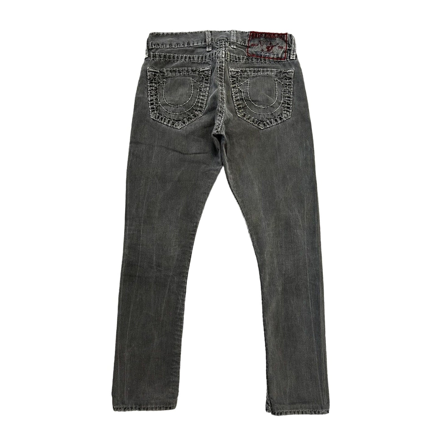 True Religion vintage grey jeans denim pants Y2K