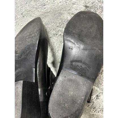 Black Leather Shoes Heels Biker Cowboy Kentucky’s Western