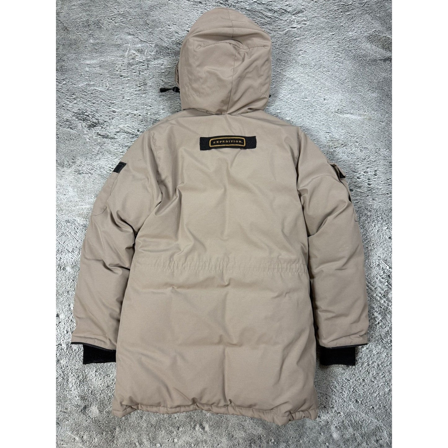 Canada Goose expedition jacket beige puffer no fur