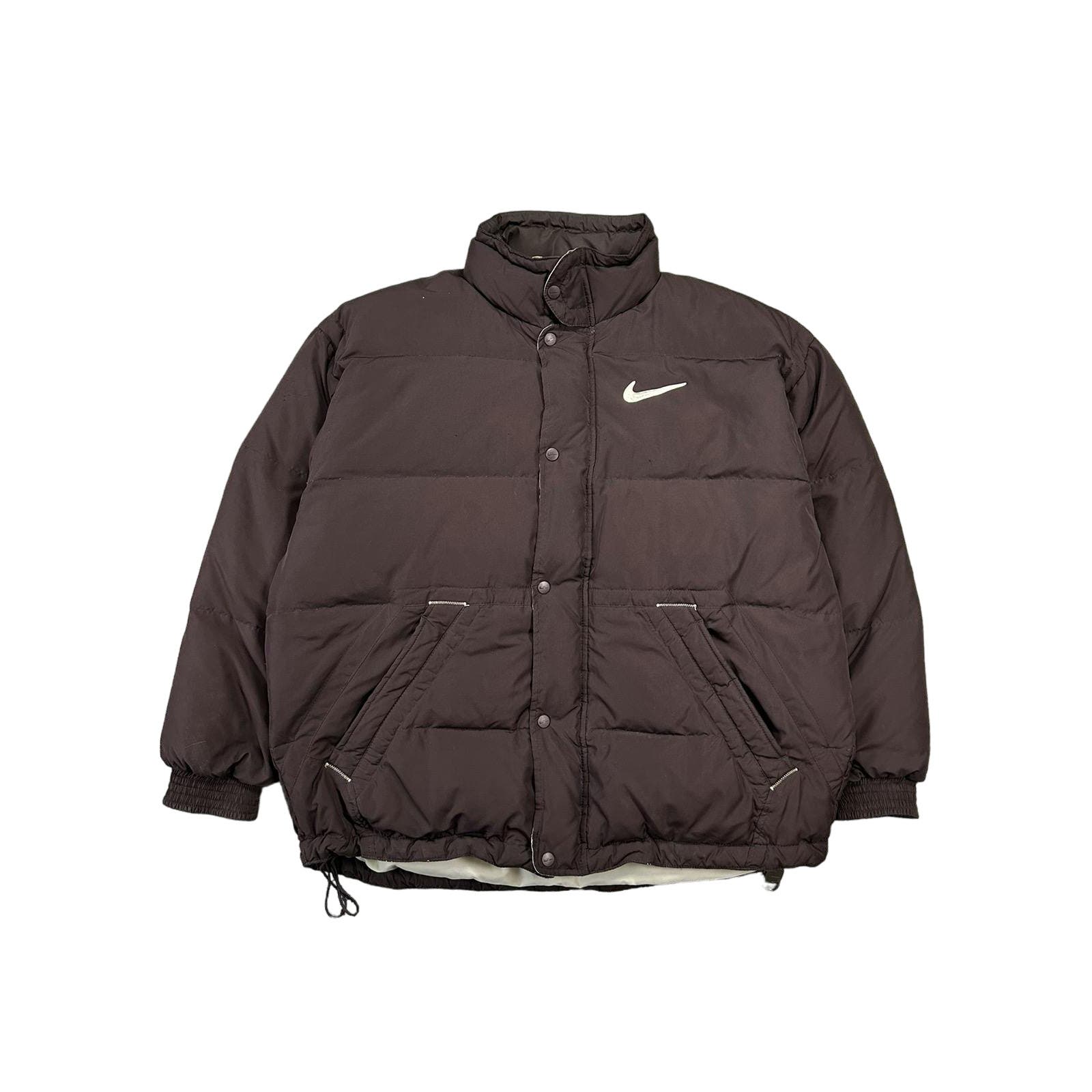 Vintage brown Nike puffer jacket hotsell