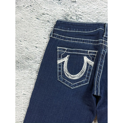 True Religion jeans vintage bootcut pants navy Rainbow Gina