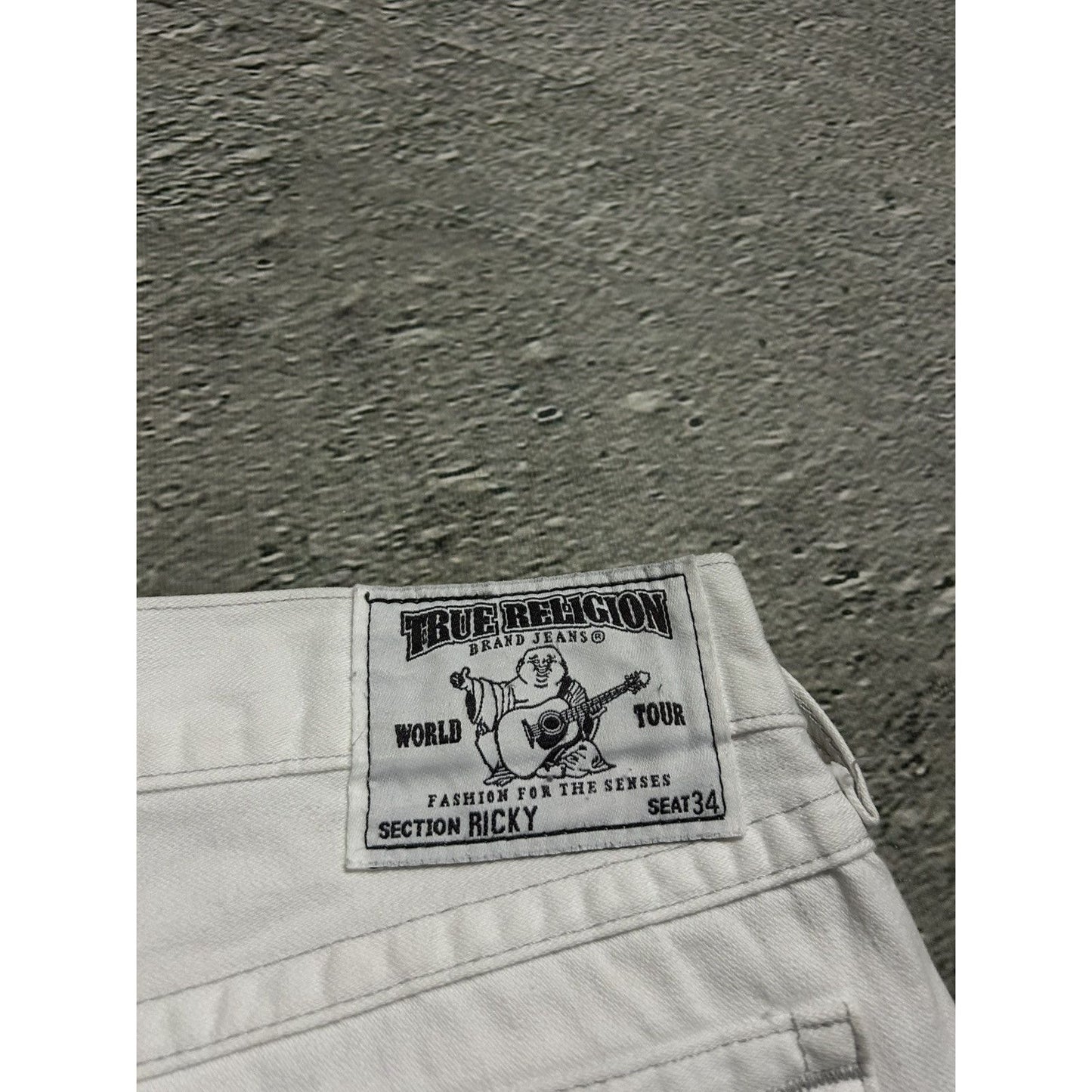True Religion vintage white jeans Ricky