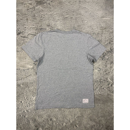 Evisu T-shirt big logo buddah gray purple Y2K
