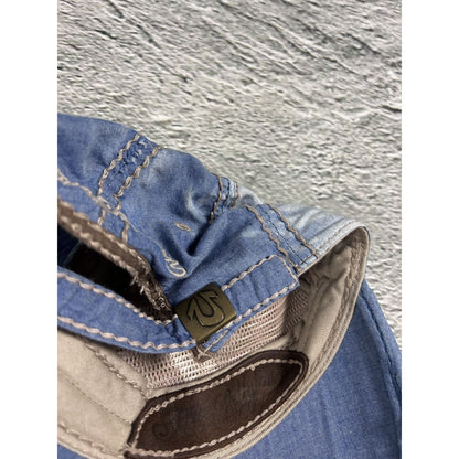 True Religion hat vintage baby blue cap Y2K big logo