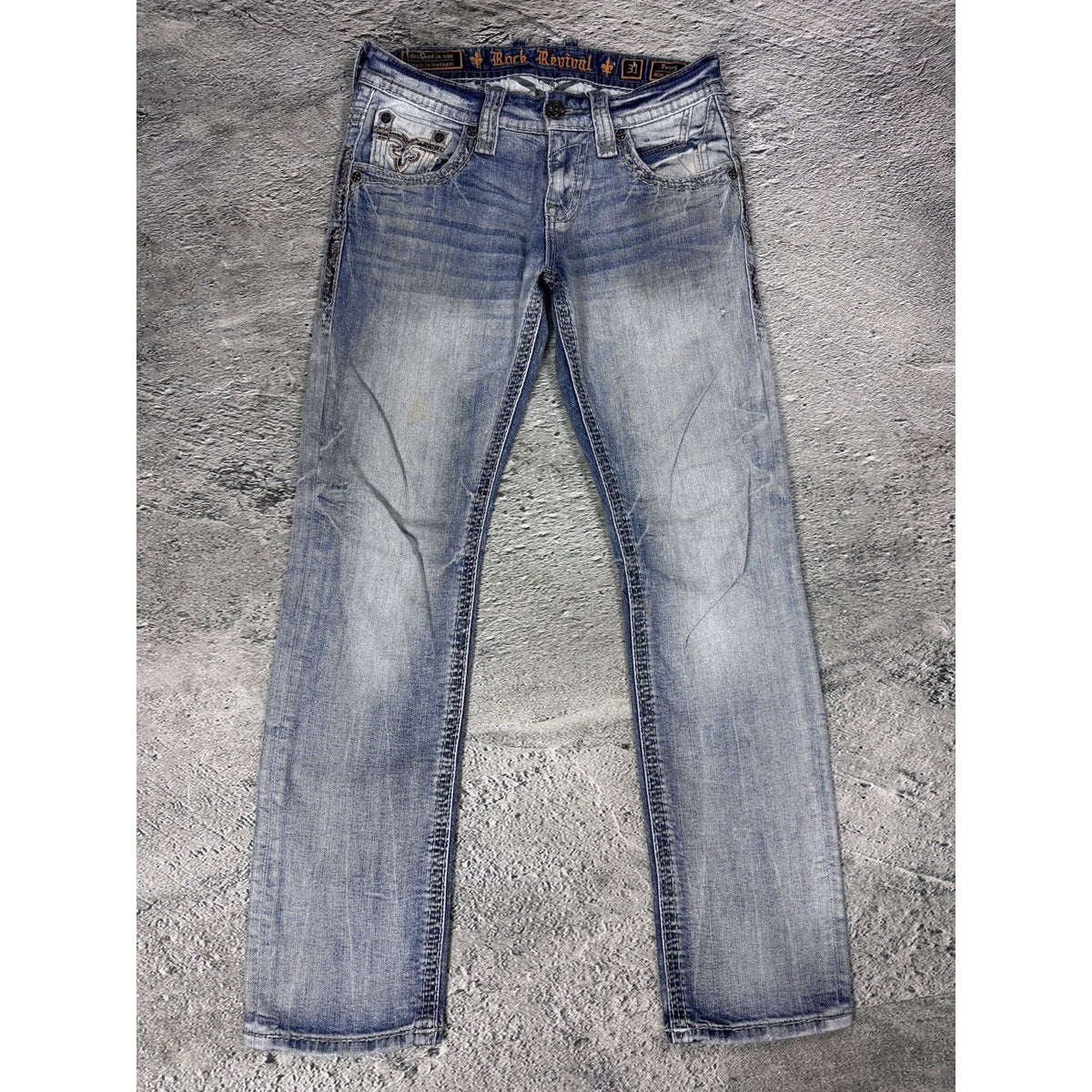 Rock Revival Povey vintage light blue jeans Y2K