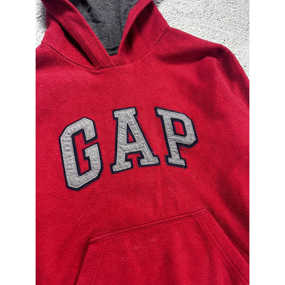 Gap vintage big logo spell out red hoodie fleece