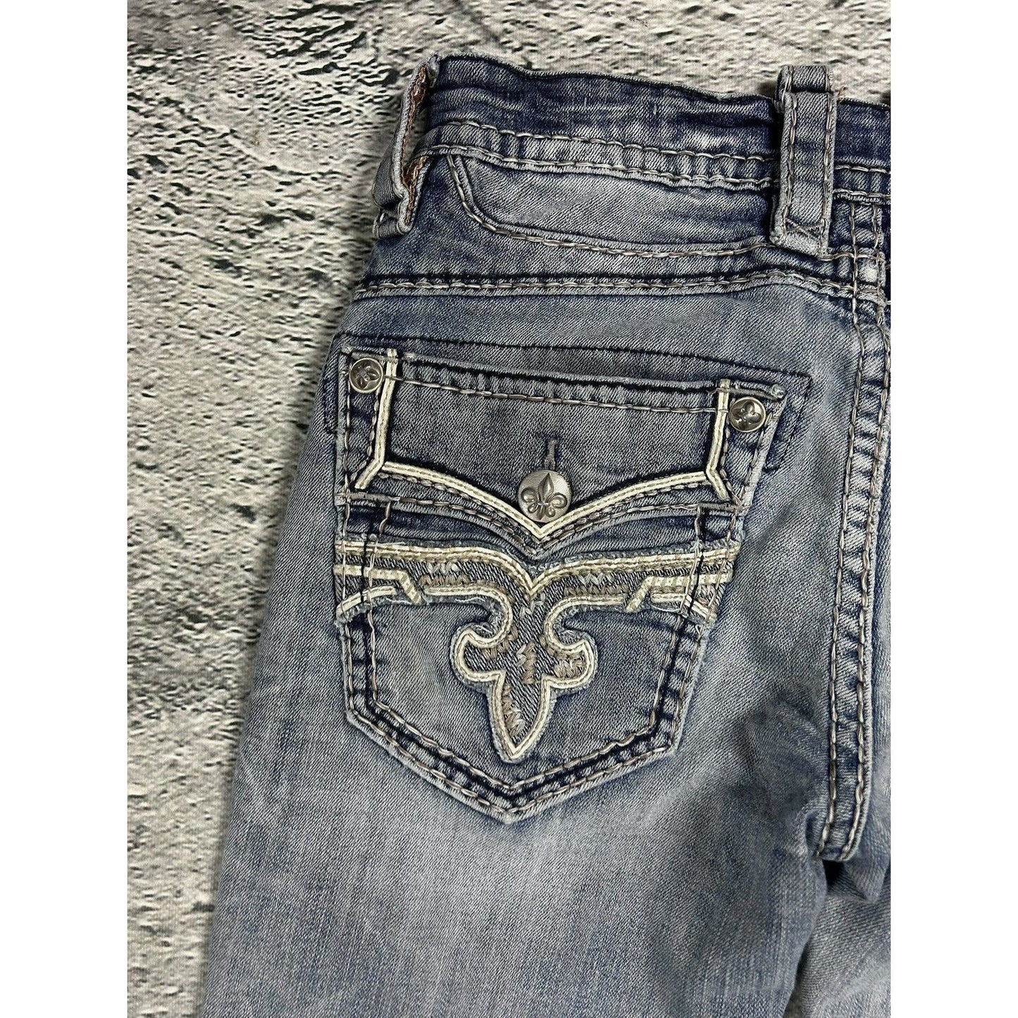 Rock Revival Rogue washed jeans Y2K flared Bootcut