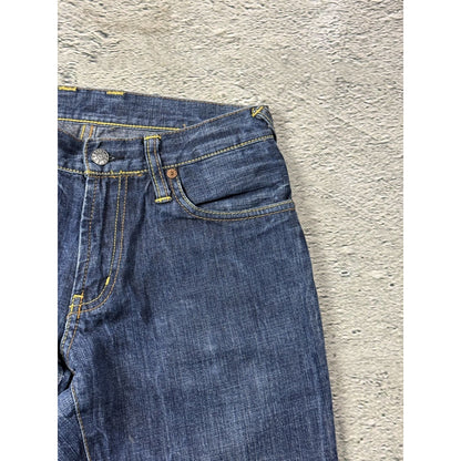 Evisu jeans vintage purple handpainted seagull logo denim