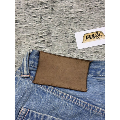 Evisu Yamane jorts light blue Y2K shorts denim white gull