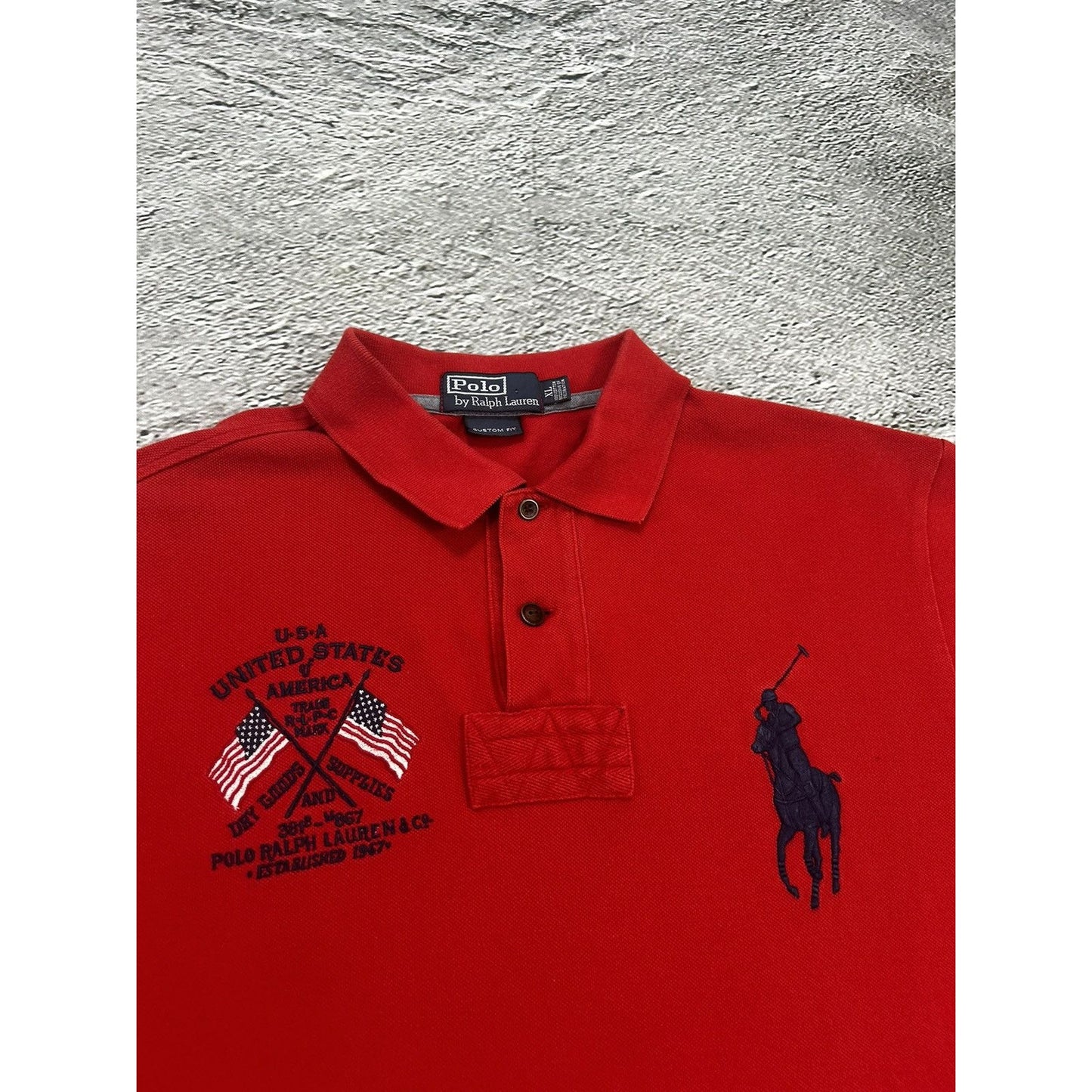 Chief Keef Polo Ralph Lauren vintage red USA big pony