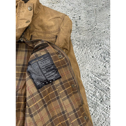 Barbour jacket brown tartan