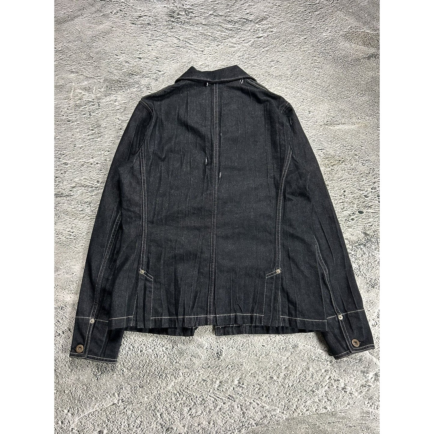 Issey Miyake Fete denim jacket pleated vintage made in Japan