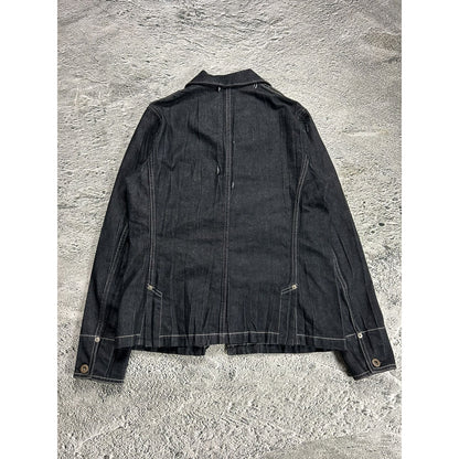 Issey Miyake Fete denim jacket pleated vintage made in Japan