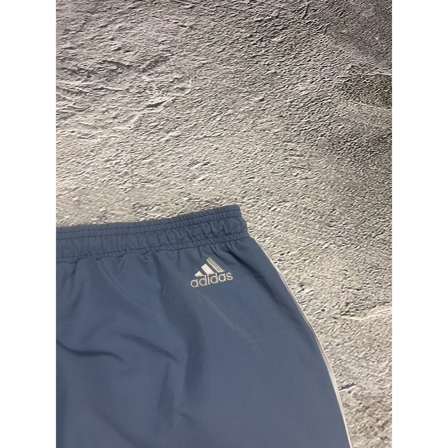 Adidas vintage blue nylon track pants small logo 2000s