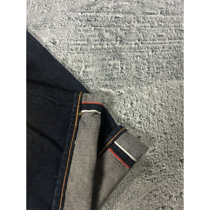 Evisu jeans daicock big logo yellow selvedge denim