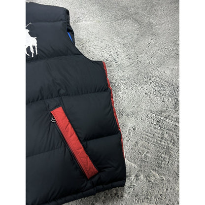 Chief Keef Polo Ralph Lauren vintage puffer vest black USA