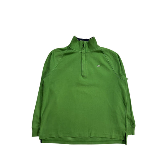 Lacoste green sweatshirt half-zip