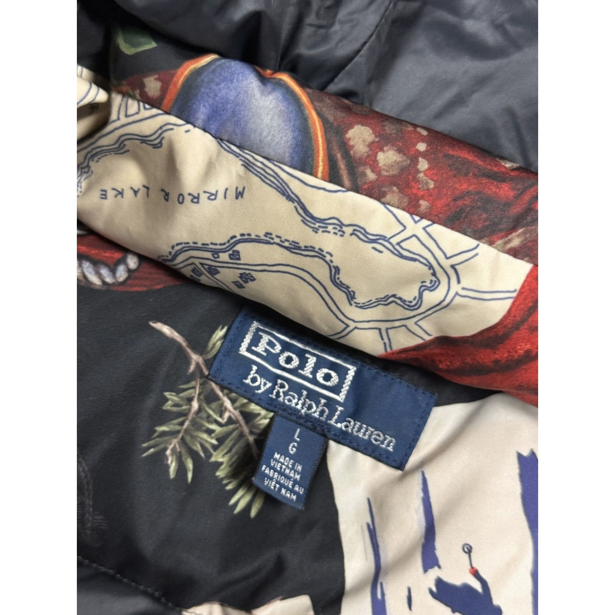 Ralph Lauren Polo Puffer Graphic Down Jacket Chief Keef