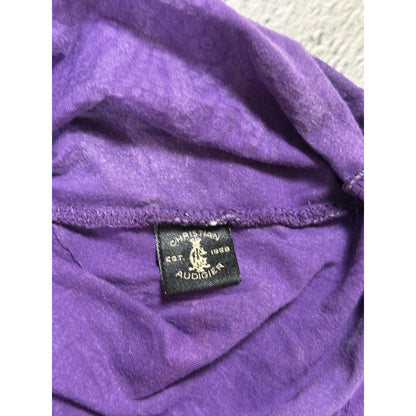 Ed Hardy Christian Audigier vintage purple Tshirt Rhinestone