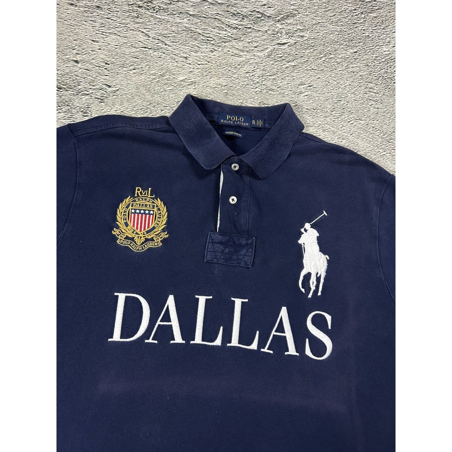 Chief Keef Polo Ralph Lauren Dallas vintage navy white pony