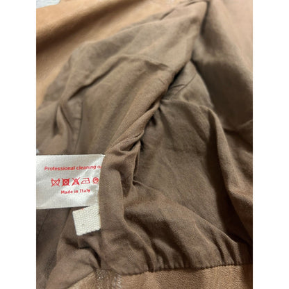 Marni lamb leather jacket ramones brown