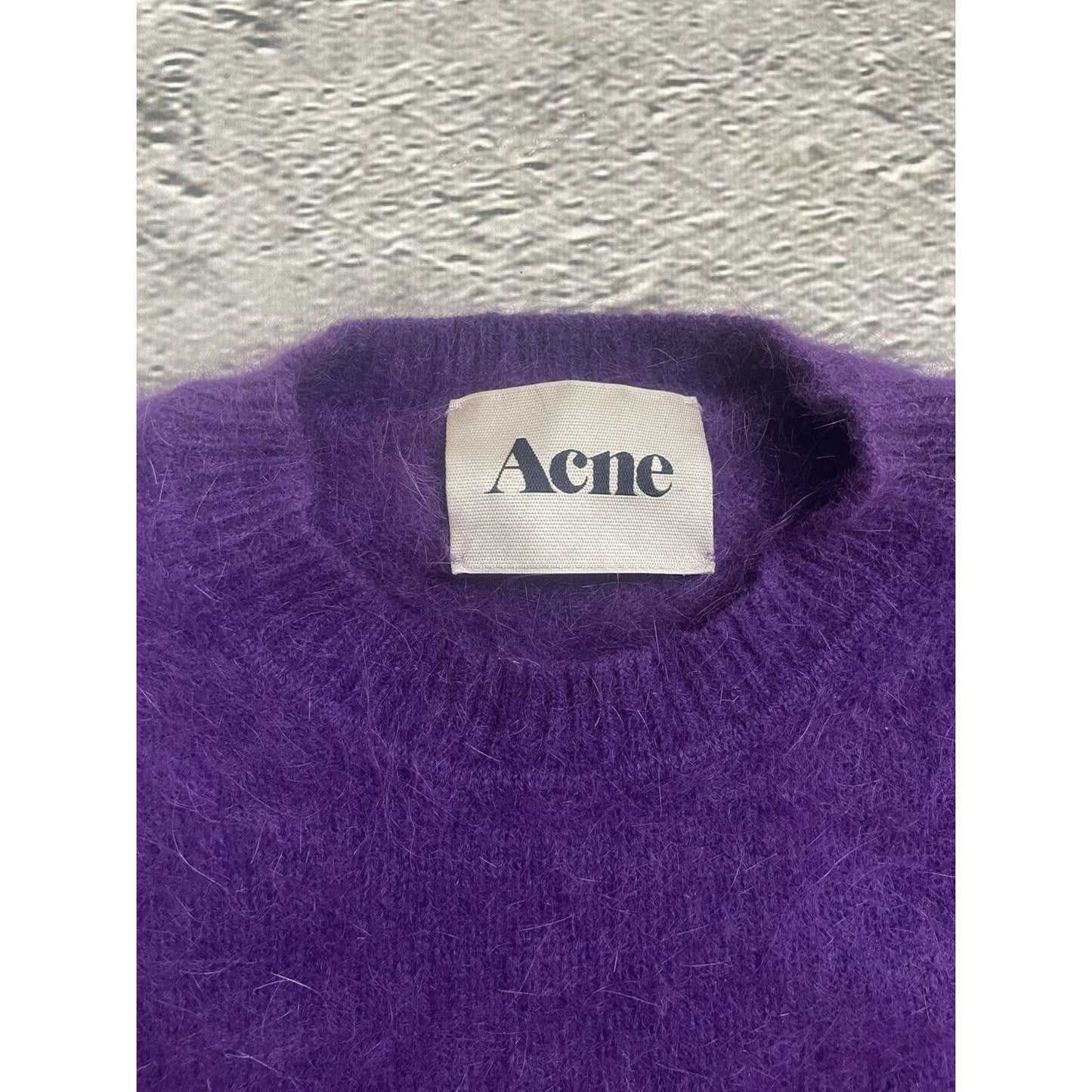 Acne Studios Lia Angora PAW12 sweater purple vintage