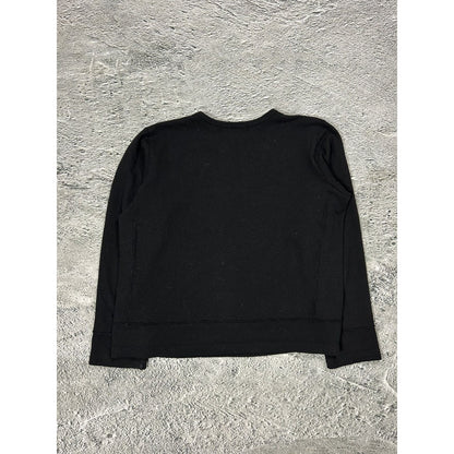 Comme Des Garcons x HM wool sweater Japanese boxy fit black