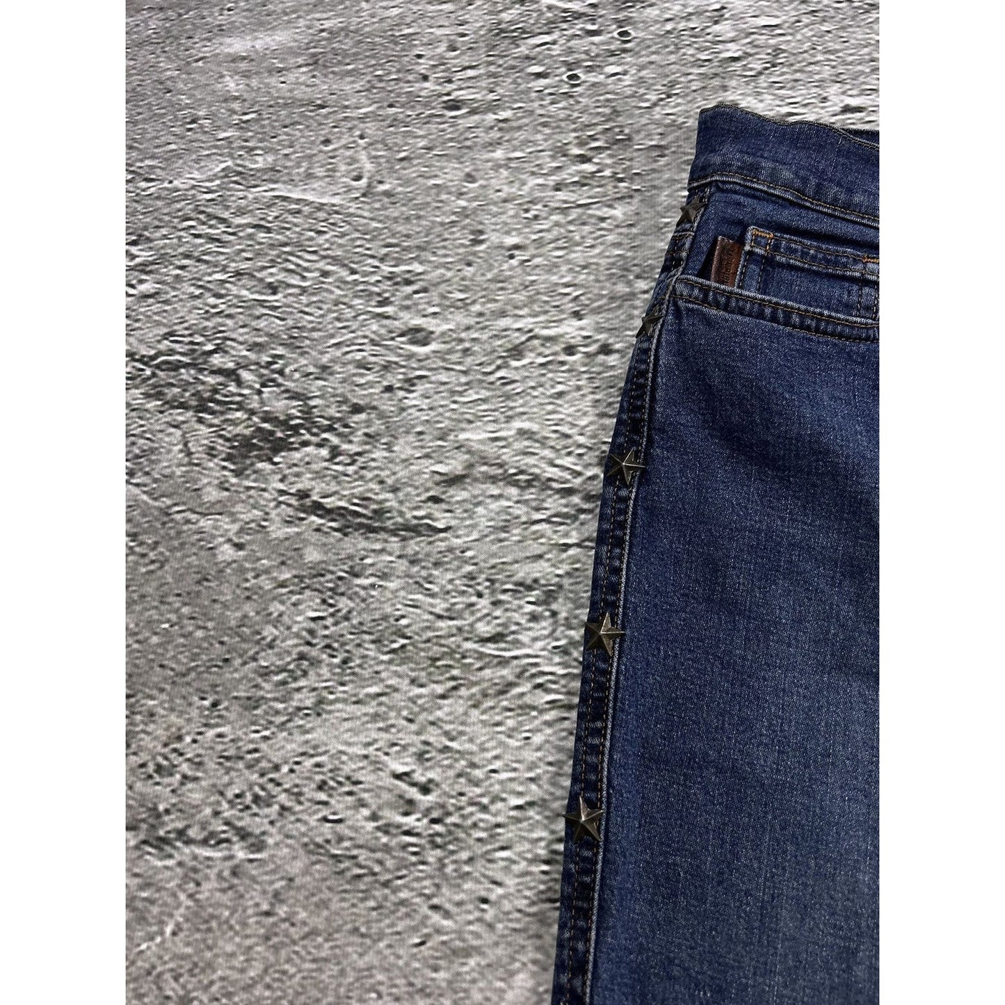 Moschino jeans stars vintage blue denim pants Y2K