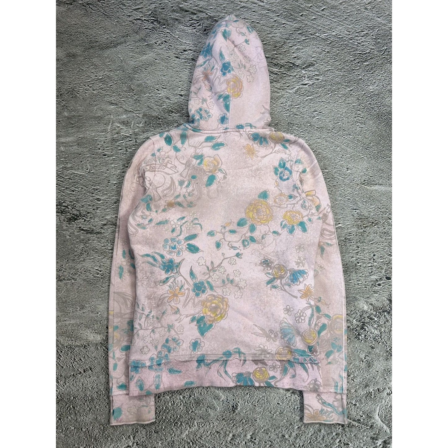 Y2K zip hoodie pink edc esprit Ed Hardy style