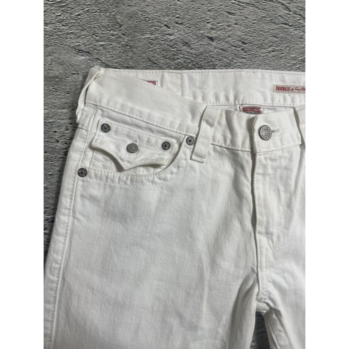 True Religion vintage white jeans Ricky