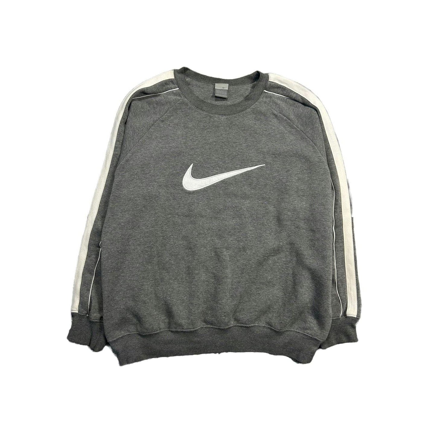 Nike vintage grey sweatshirt big swoosh 2000s